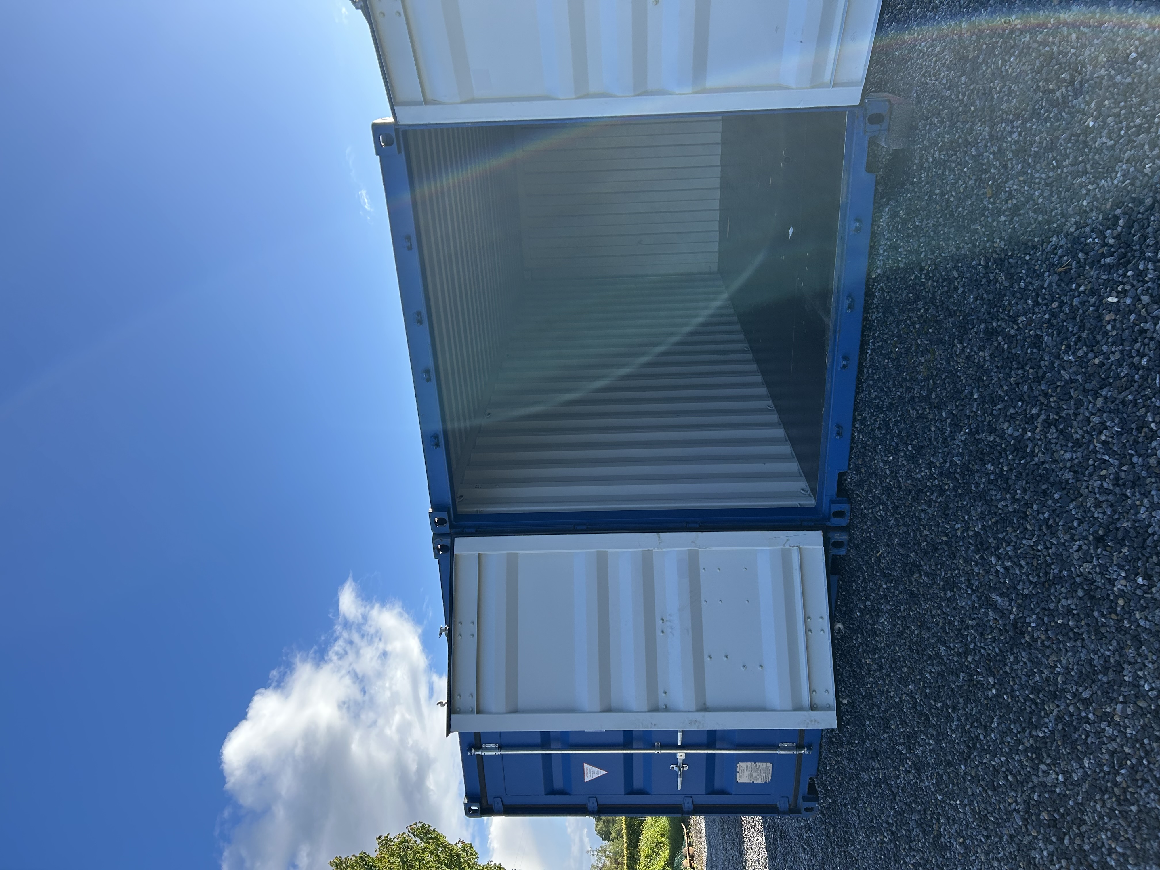 Storage container interior at Vector Storage Solutions
